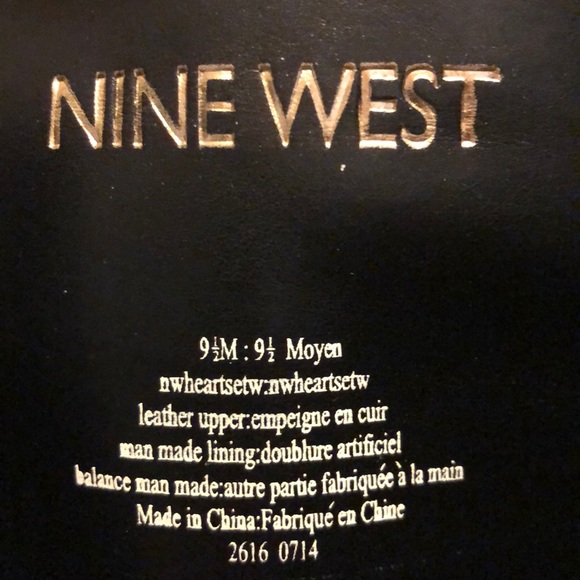 Nine West Wedge Leather Boots - Picture 3 of 4